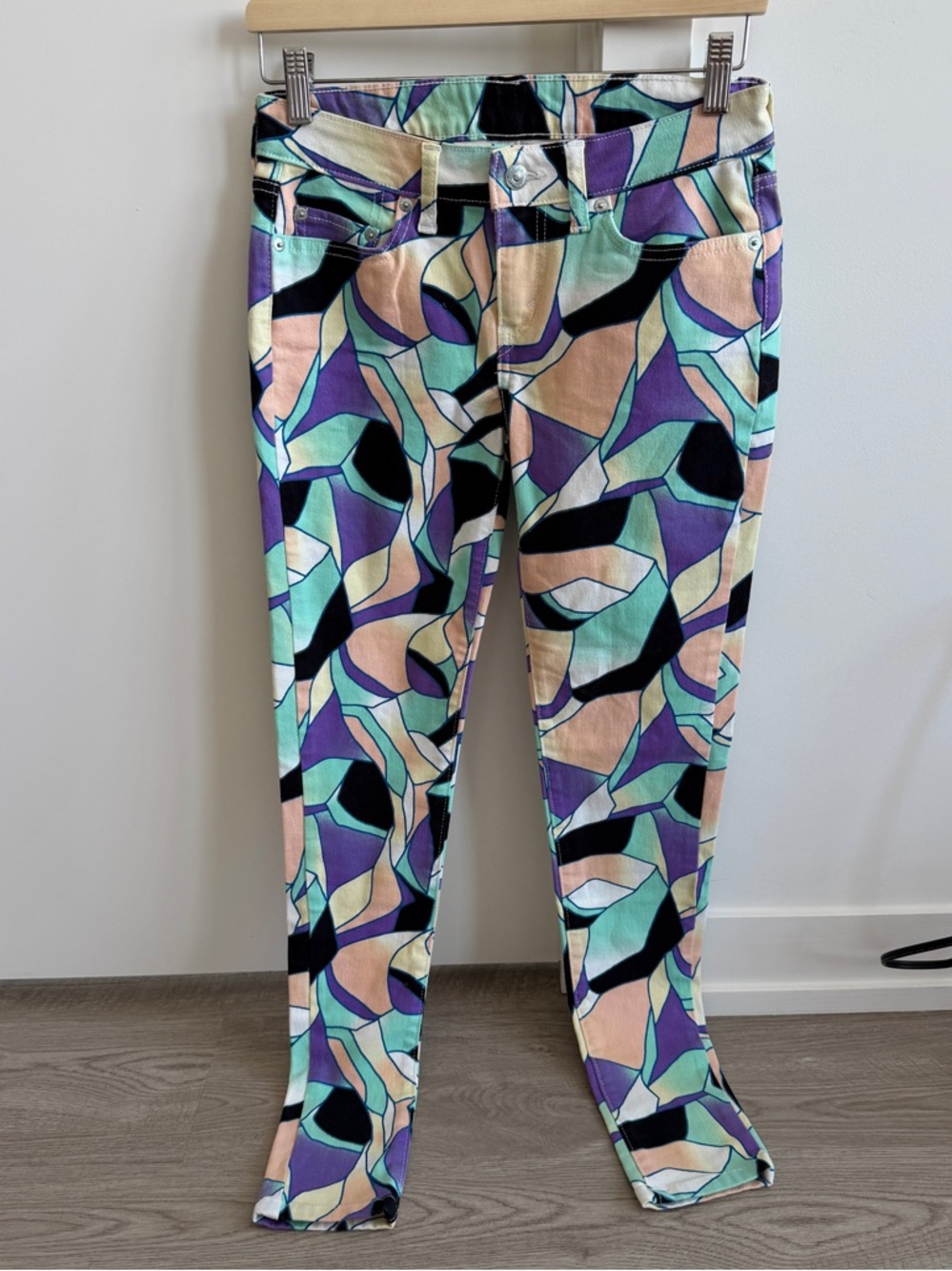 RARE Abstract print Skinny Jeans